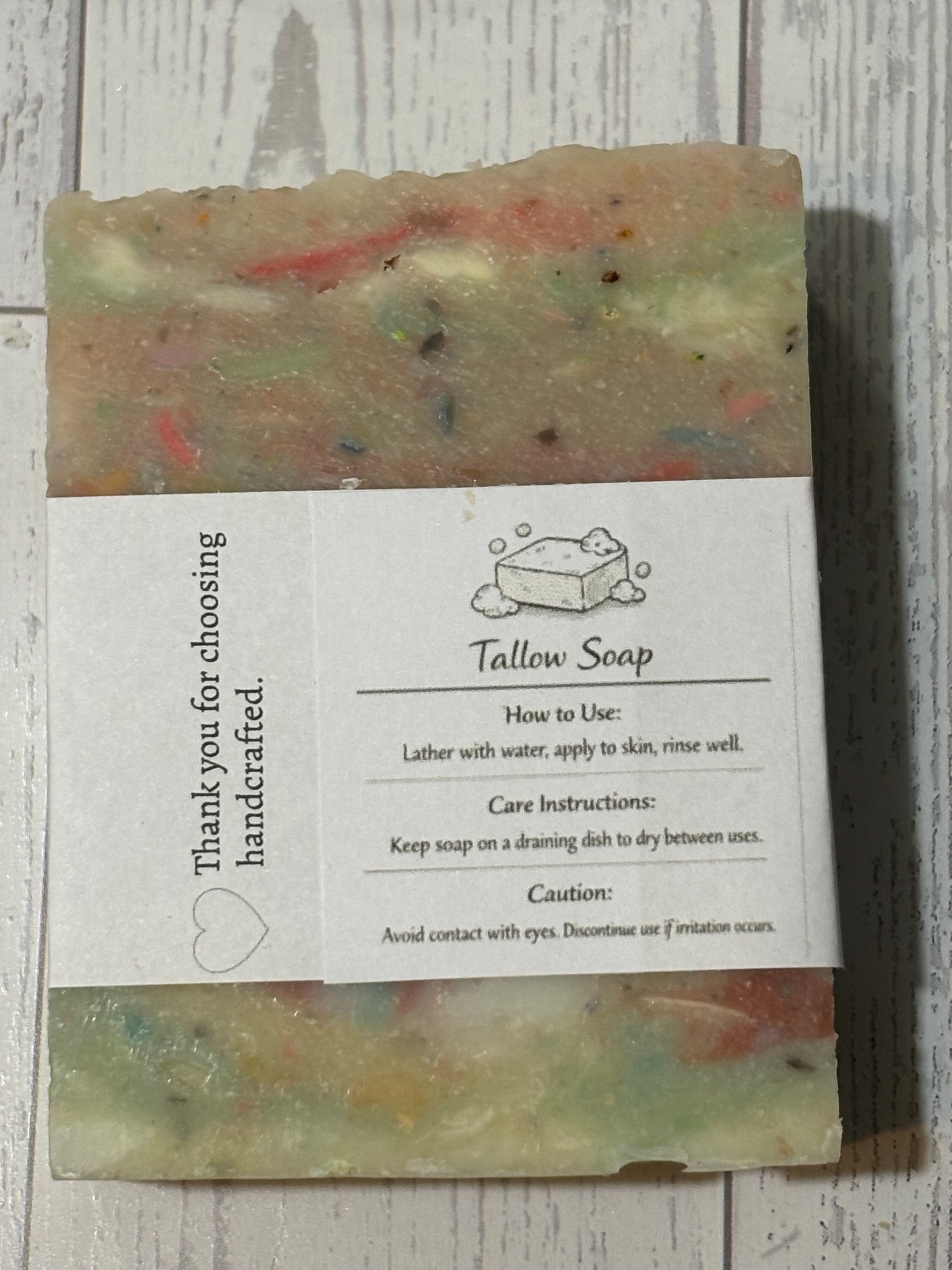 Beef Tallow Soap Watermelon Crawl