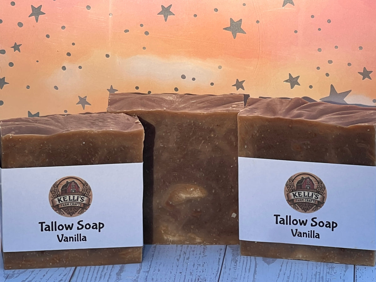 Beef Tallow Soap Vanilla Scent